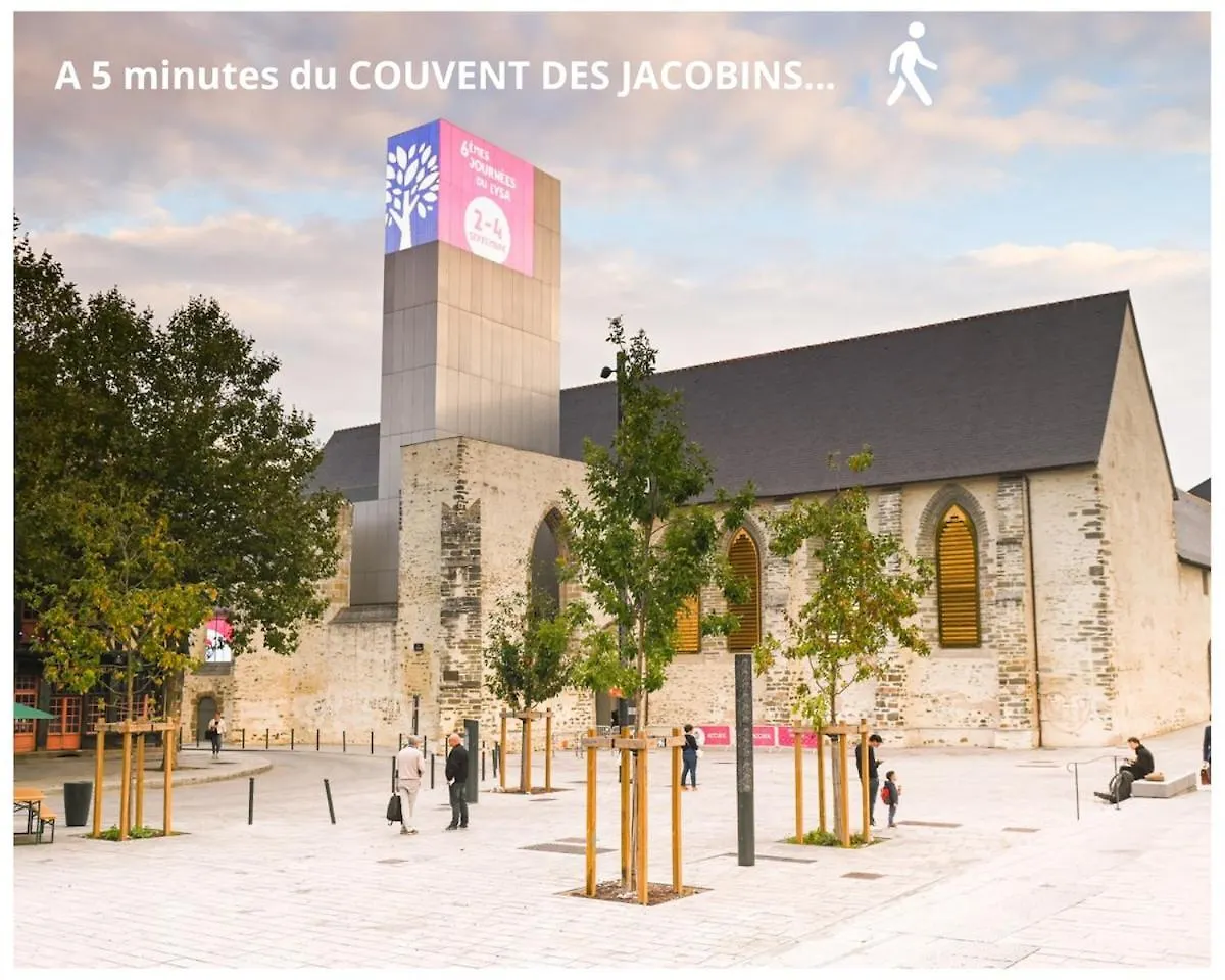 Le Jakadi, Townhouse, Rennes City Center Διαμέρισμα